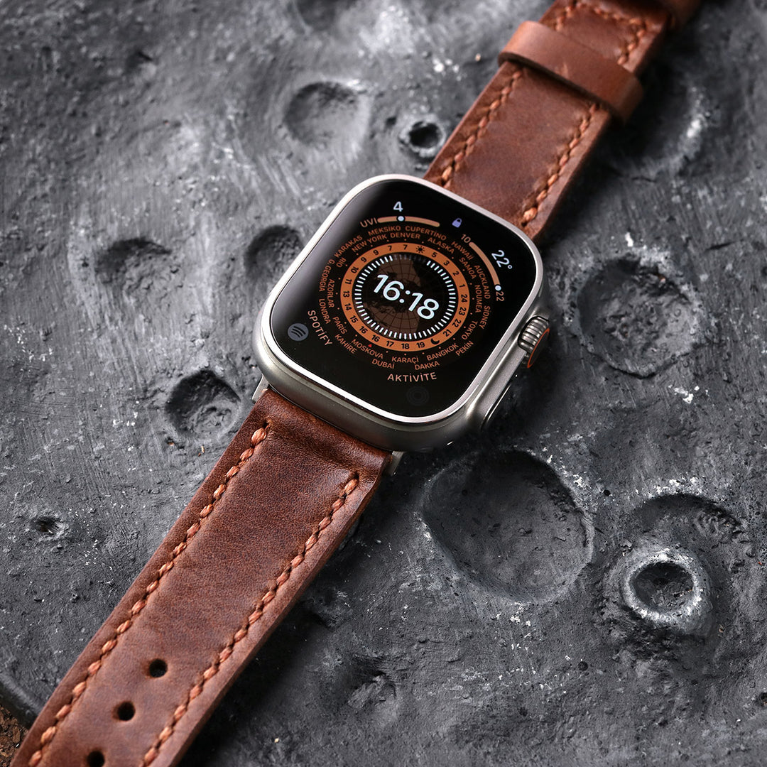 apple watch ultra handmade leather strap