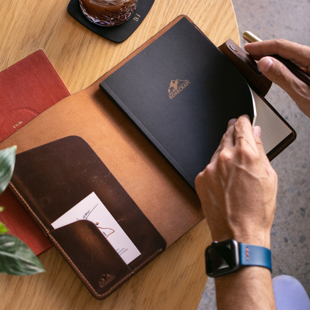 Hemingway A5 Notebook Organizer Leather Case