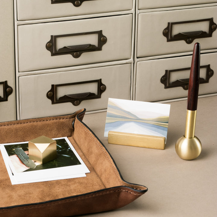 Brass Office Set - Set of 4 with Gift Box