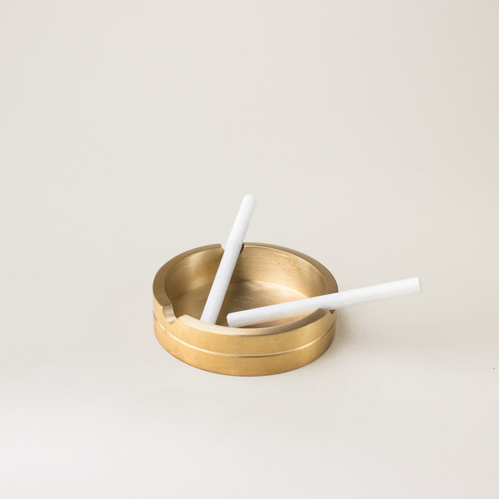 Classic Round Brass Ashtray