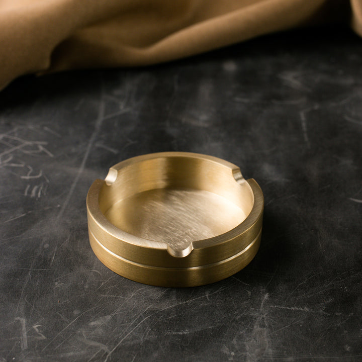 Classic Round Brass Ashtray