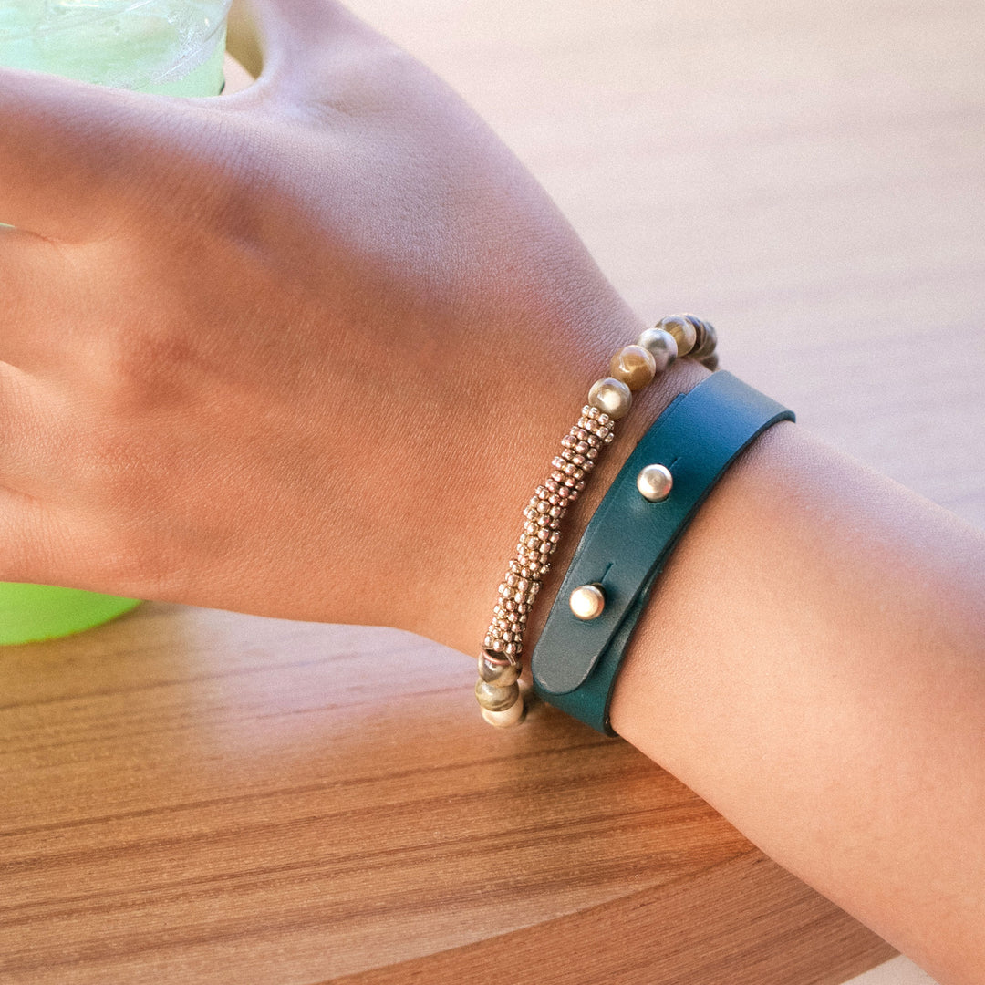 Adjustable Minimalist Thin Leather Bracelet