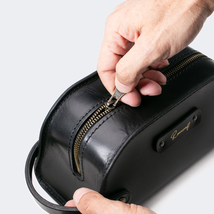 Leather Dopp Kit - Toiletry Bag