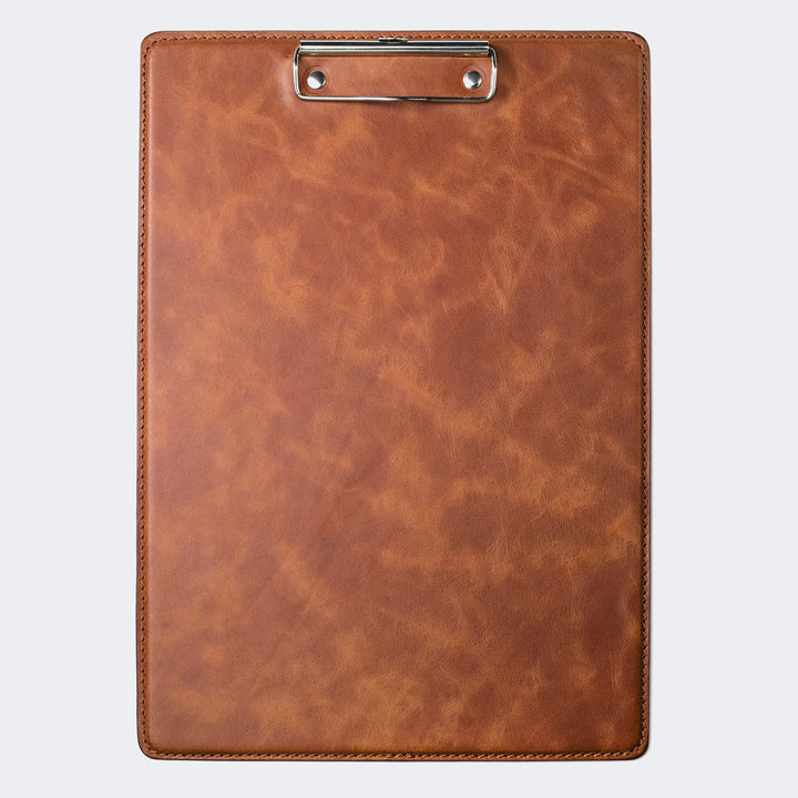Leather Clipboard Tobacco 