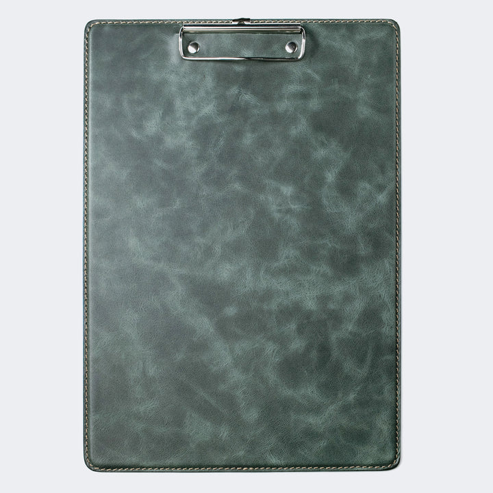 Leather A4 Clipboard Emerald