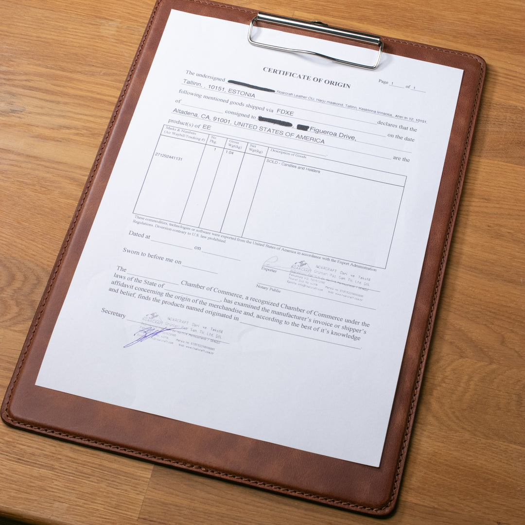Leather A4 Clipboard