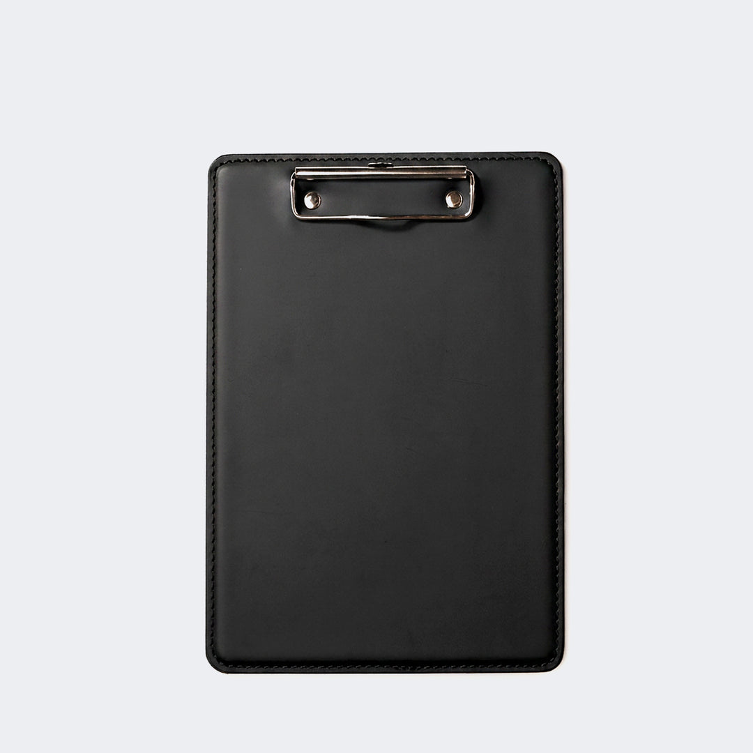 Leather A5 Clipboard Black