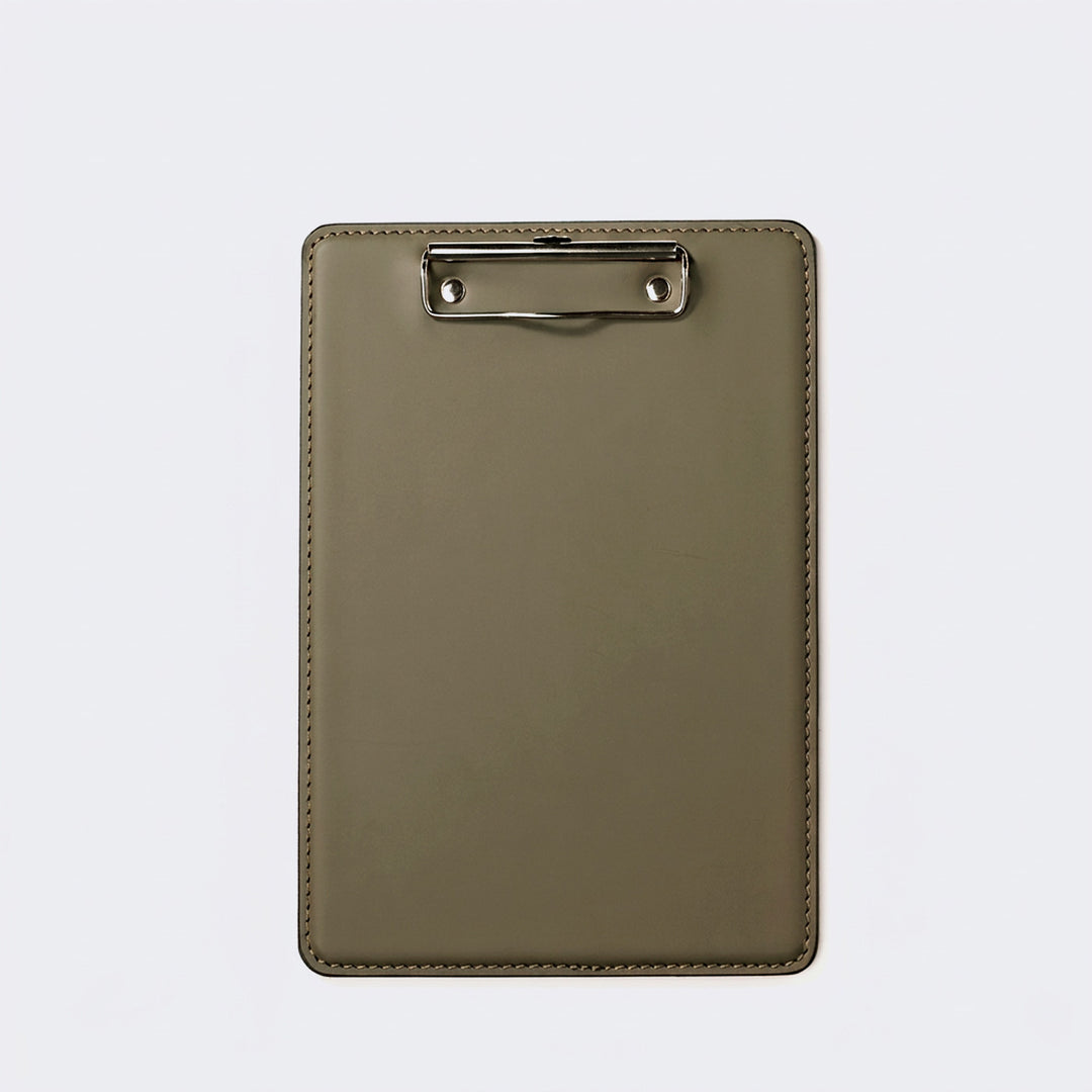 Leather A5 Clipboard Olive