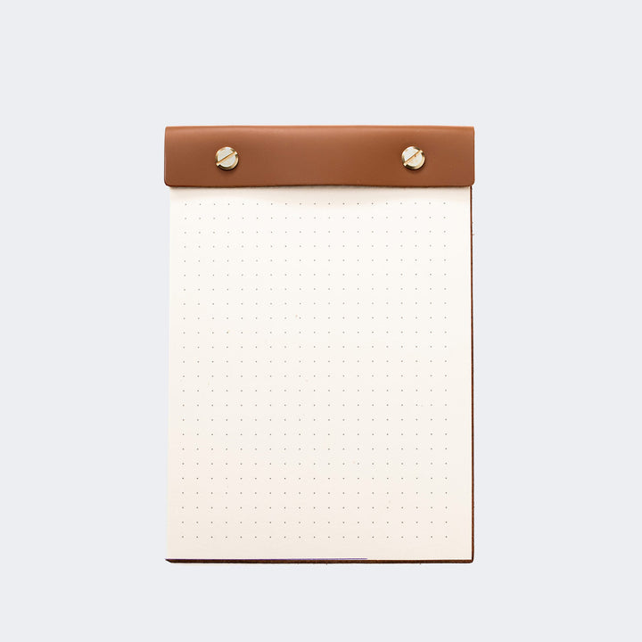 Leather A6 Notepad Caramel