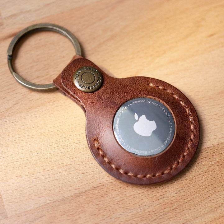 Leather Airtag Case - Key Ring