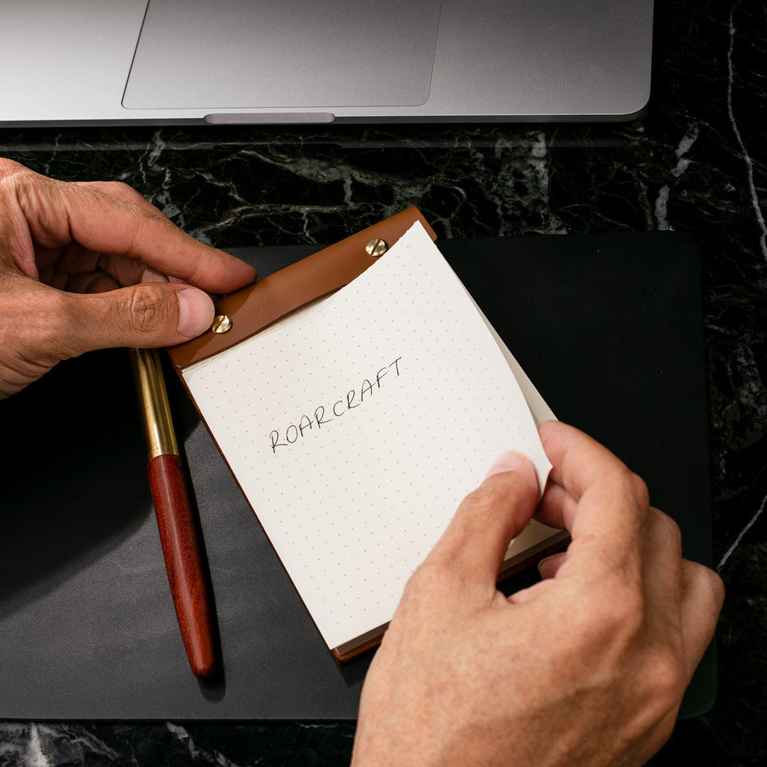 Leather A6 Notepad
