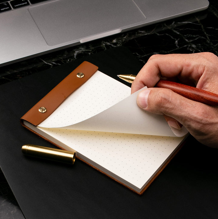 Leather A6 Notepad