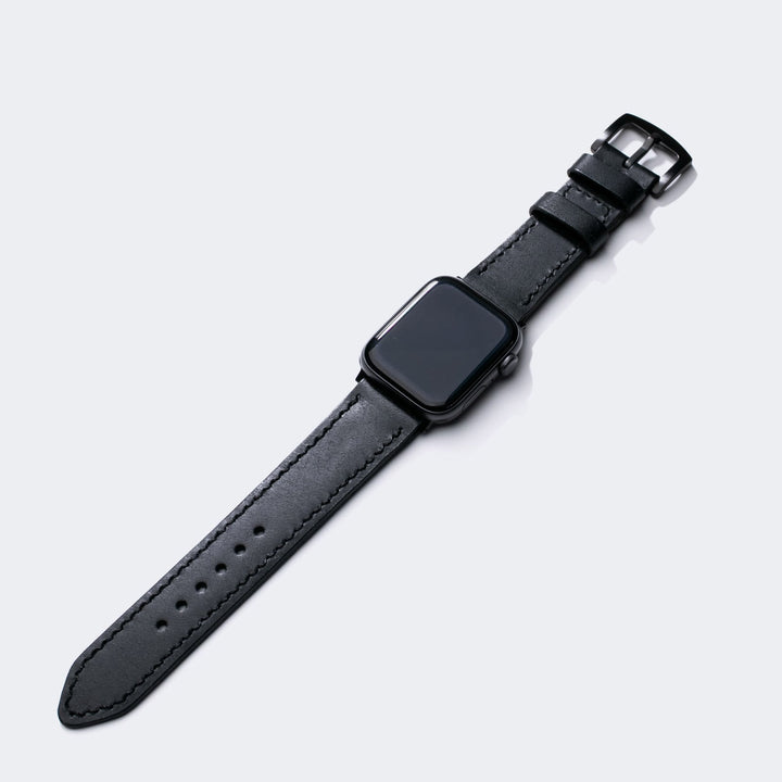 Custom Made Apple Watch Strap - Rustic Black Pueblo