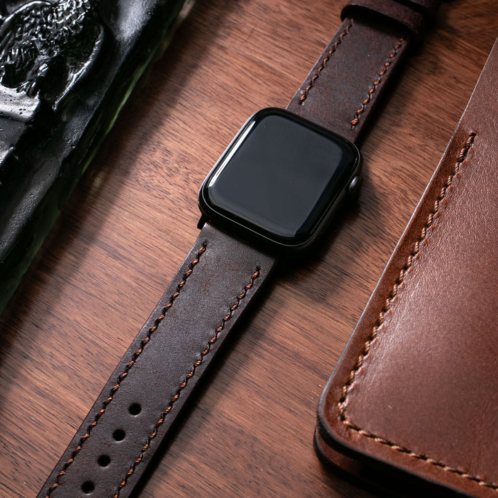 Custom Made Apple Watch Strap - Rustic Brown Pueblo