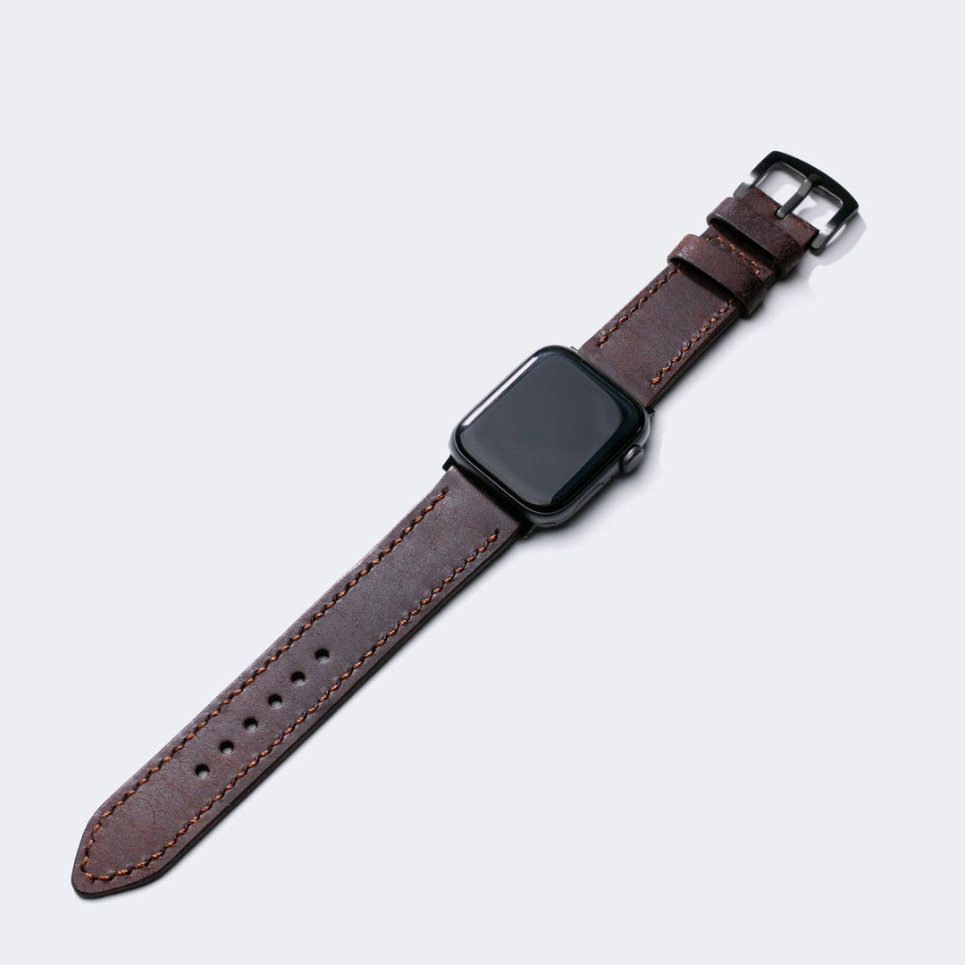 Custom Made Apple Watch Strap - Rustic Brown Pueblo
