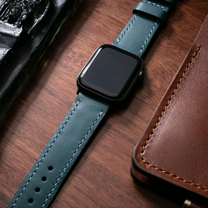 Custom Made Apple Watch Strap - Dusk Blue Pueblo