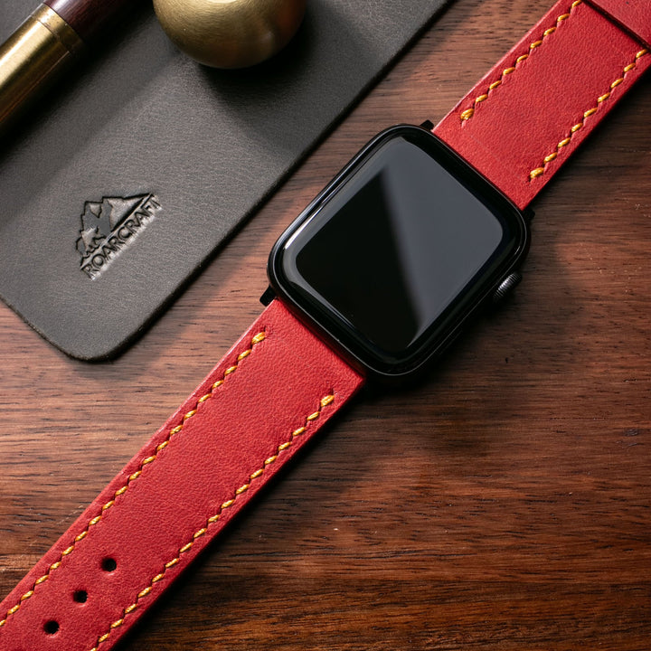 Custom Made Apple Watch Strap - Flame Red Pueblo
