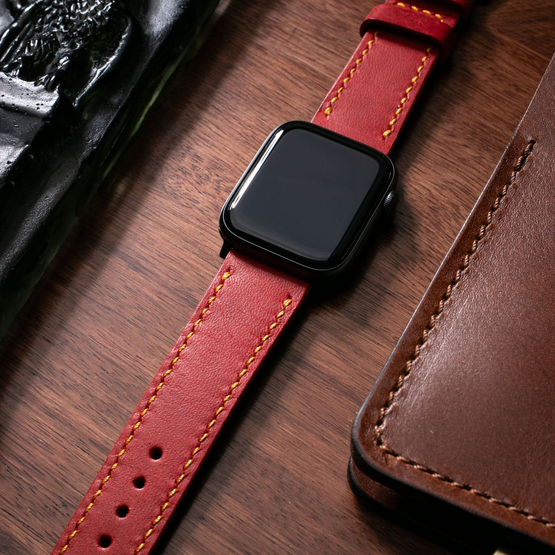 Custom Made Apple Watch Strap - Flame Red Pueblo