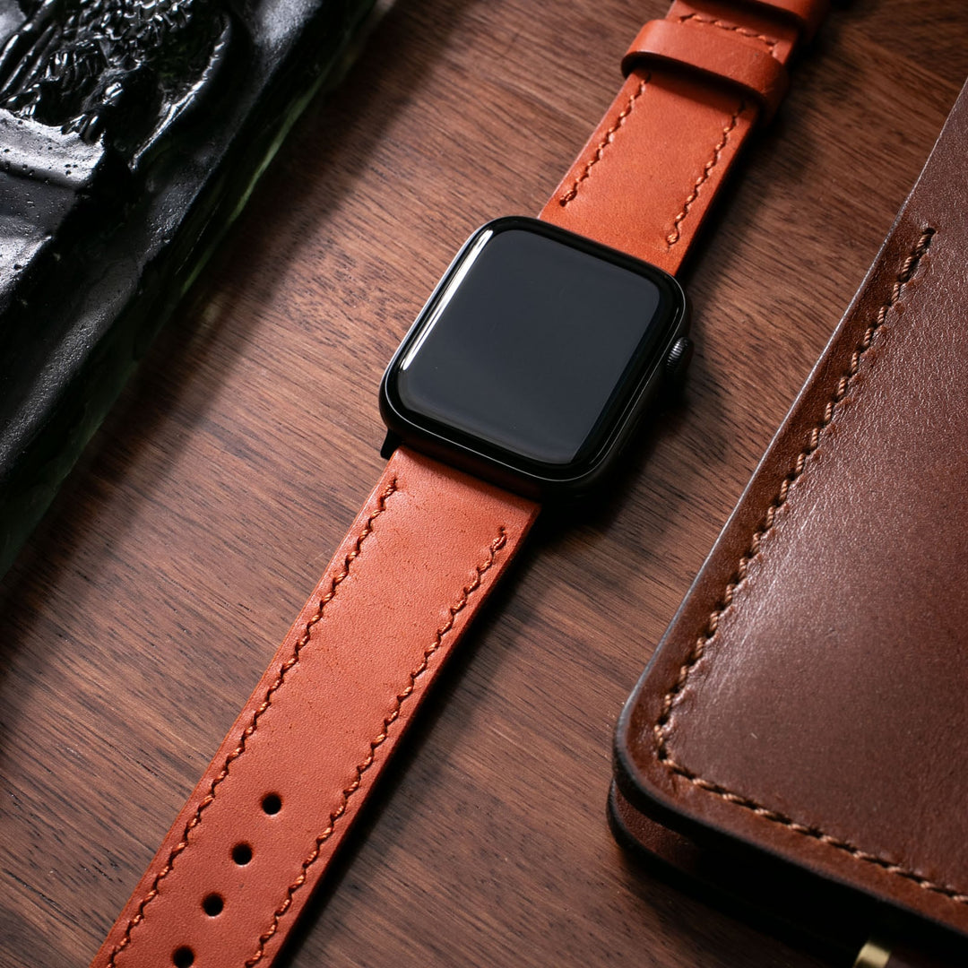 Custom Made Apple Watch Strap - Orange Pueblo