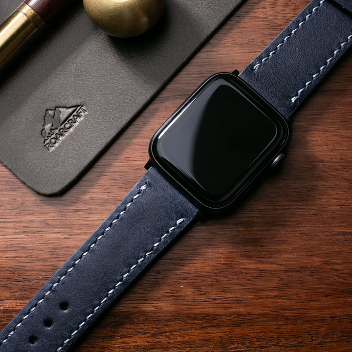 Custom Made Apple Watch Strap - Space Blue Pueblo