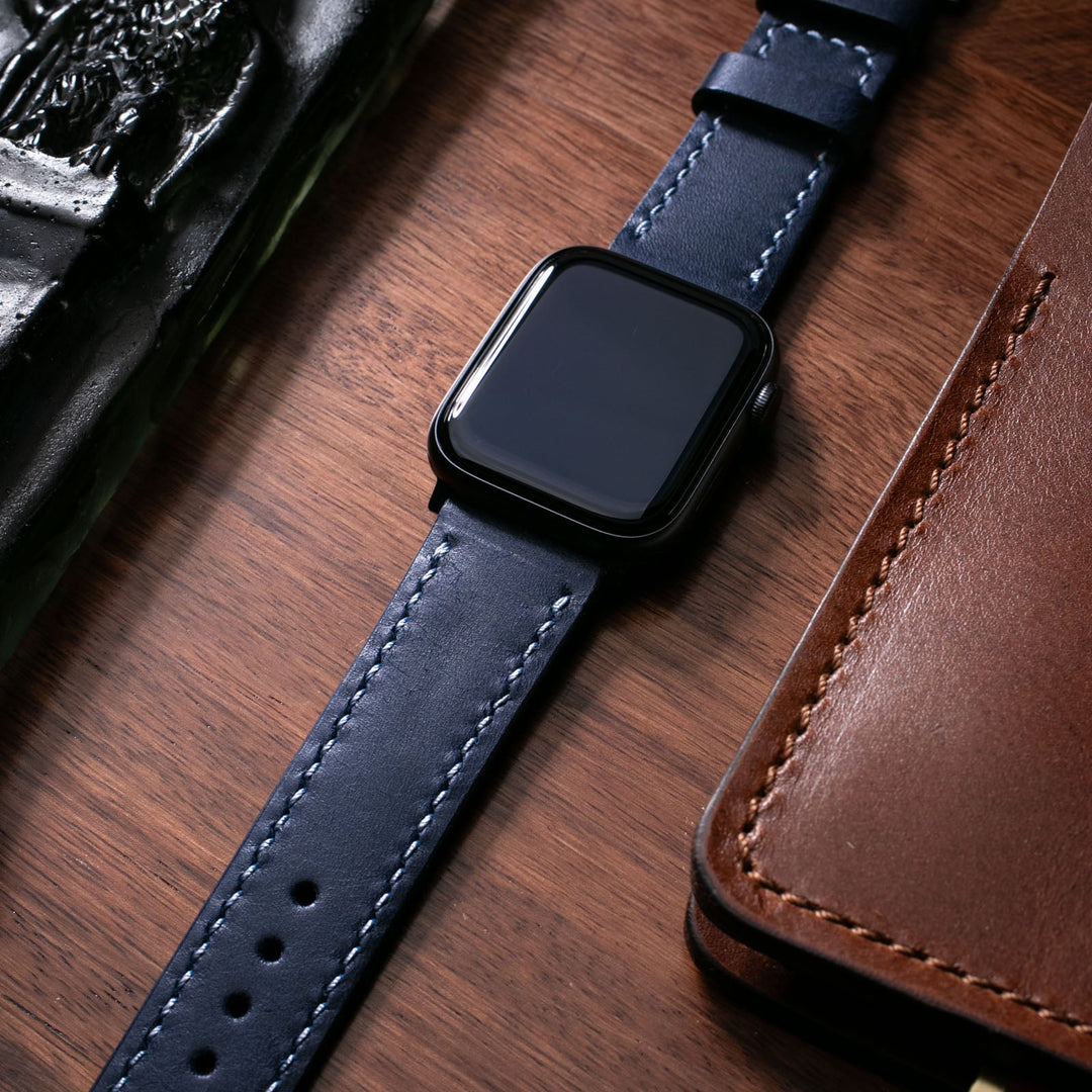 Custom Made Apple Watch Strap - Space Blue Pueblo