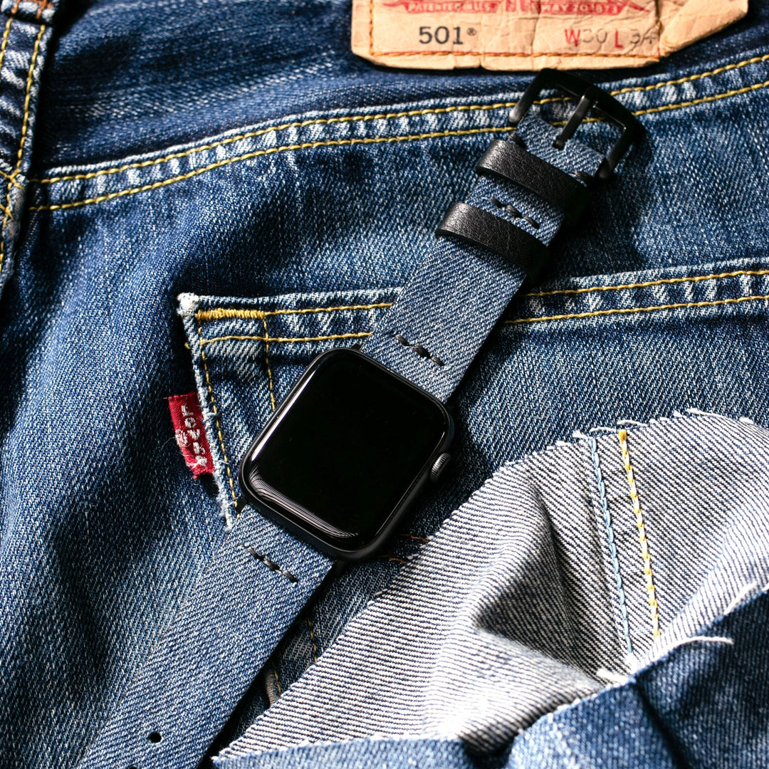 Denim Apple Watch Strap 