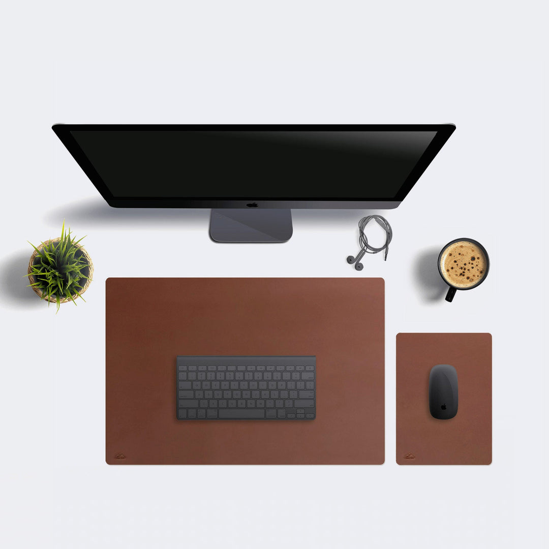 Leather Desk Pad - Blotter Caramel