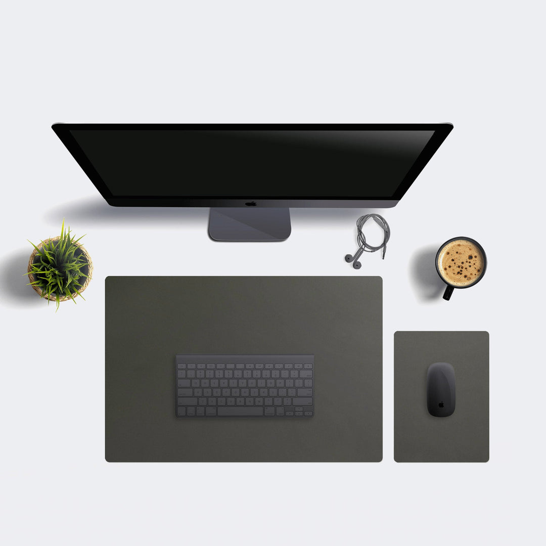 Leather Desk Pad - Blotter Olive