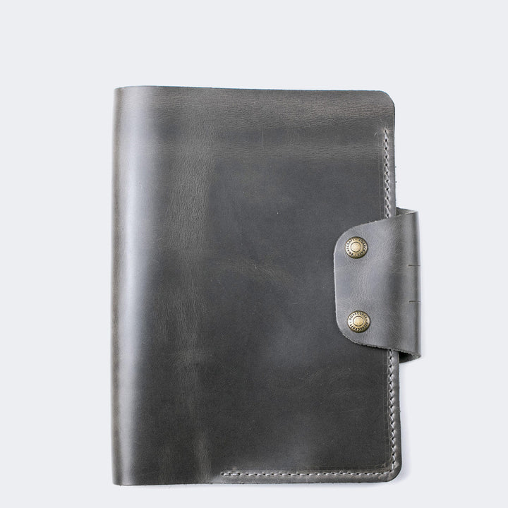 Hemingway A5 Notebook Organizer Leather Case Gray