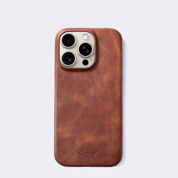 iPhone 16 Series Leather Case Tobacco 