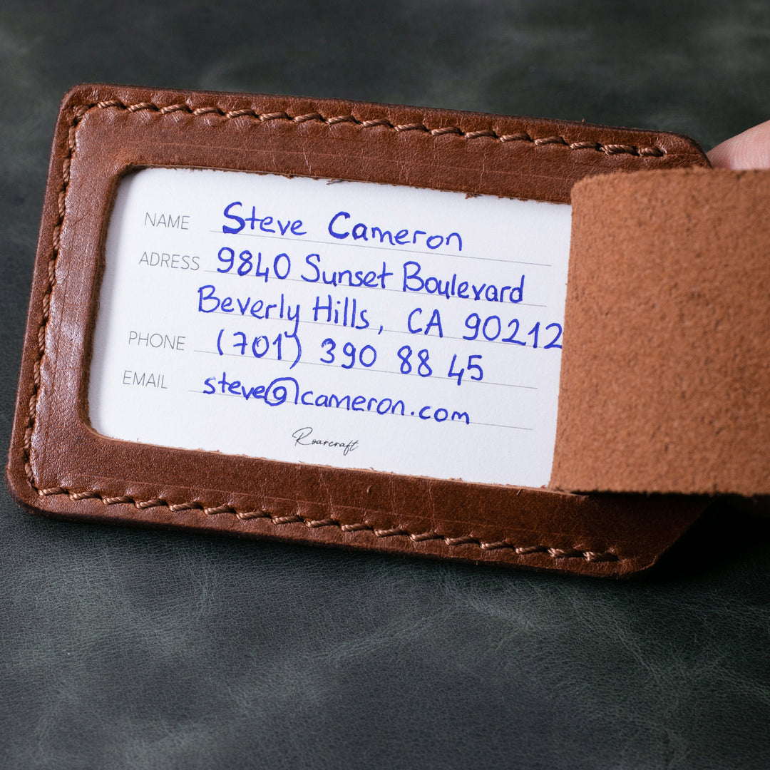 Leather Luggage Tag