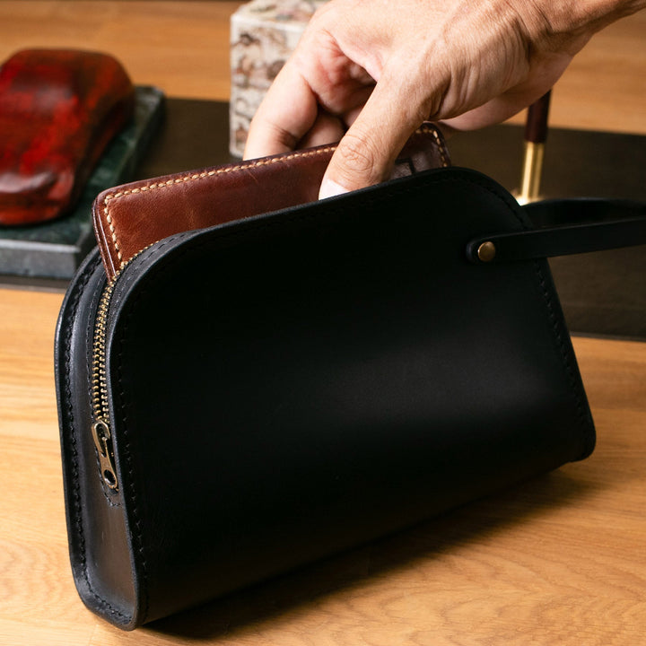 Leather Clutch - Mens Daily Handbag