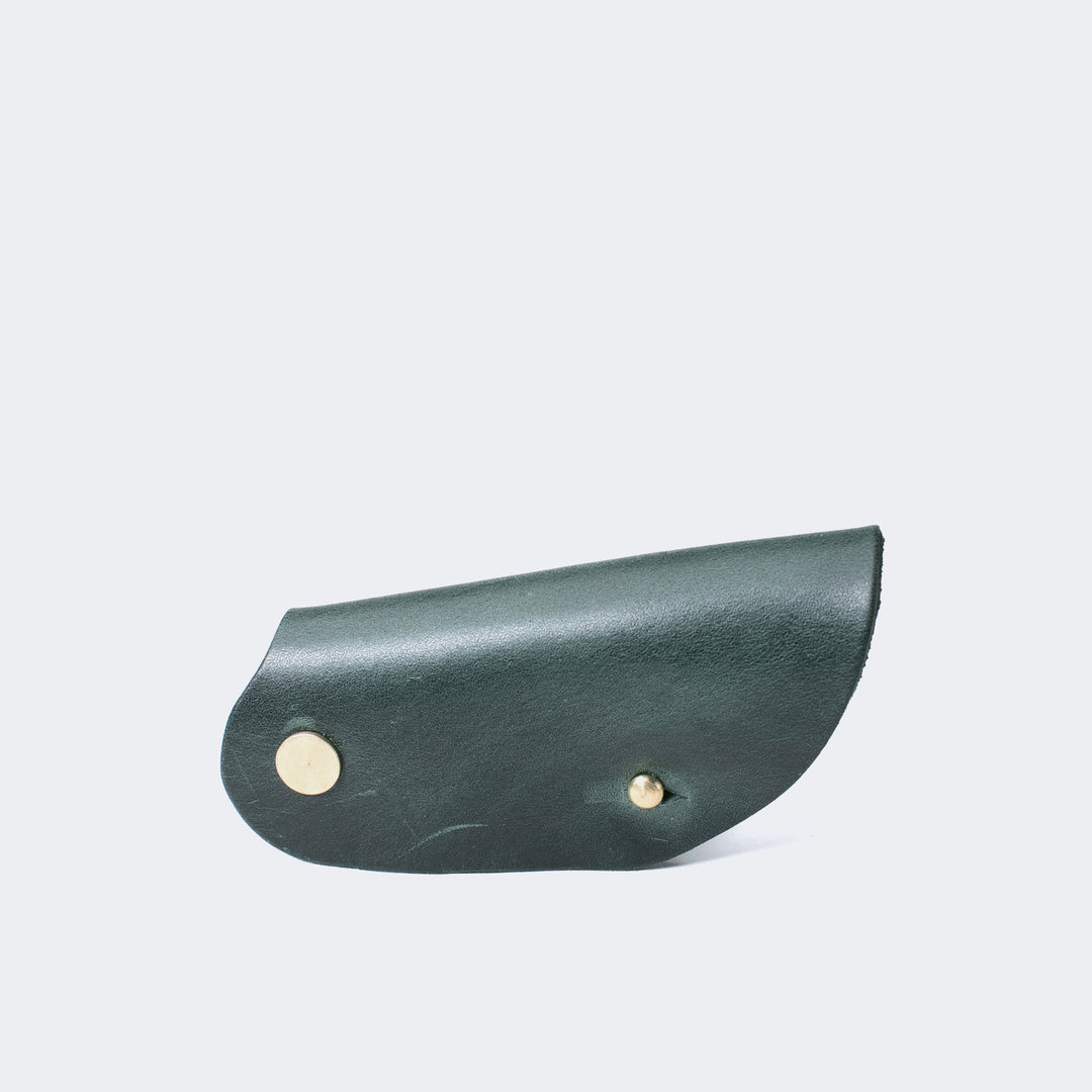 Leather Key Organizer Emerald
