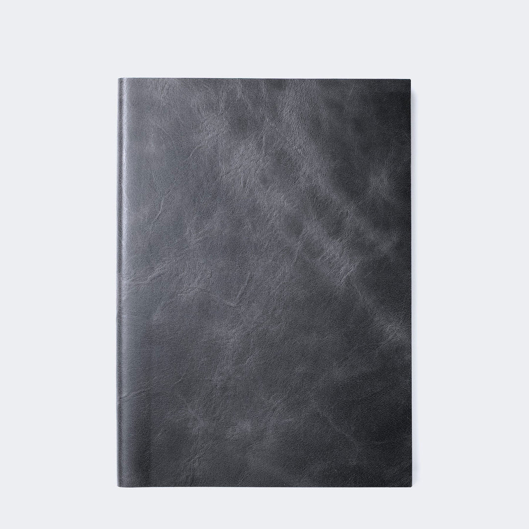 A5 Leather Notebook Coal
