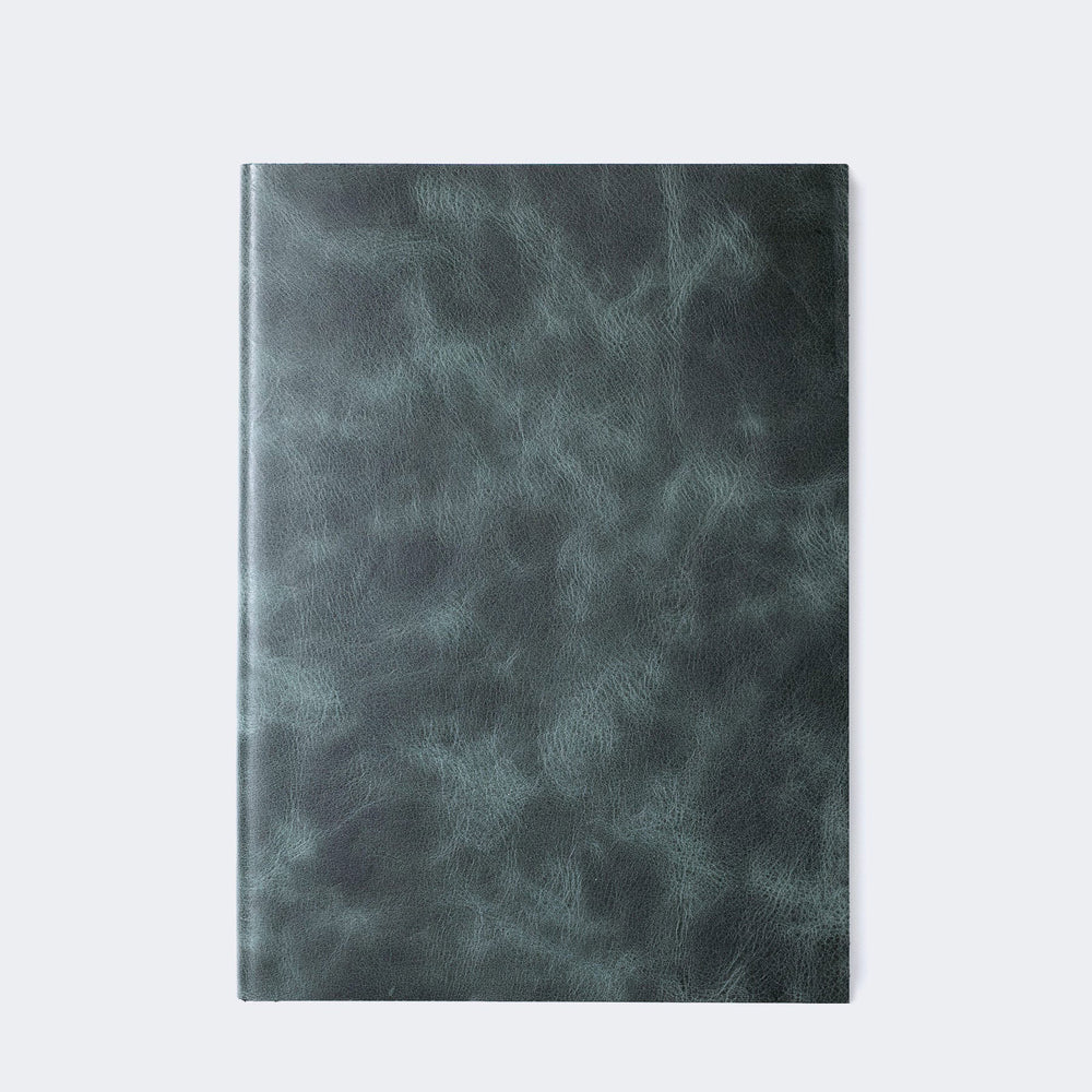 A5 Leather Notebook Emerald