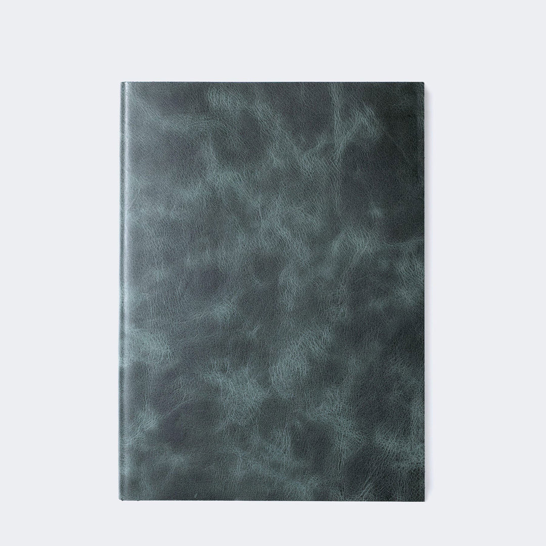 A5 Leather Notebook Emerald