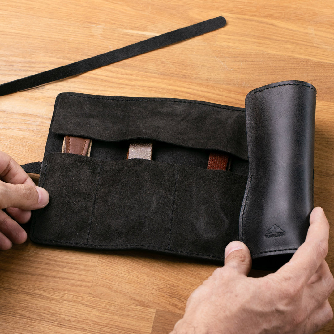 Leather Travel Watch Roll