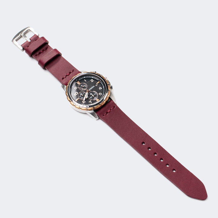 Leather Watch Strap - Plum