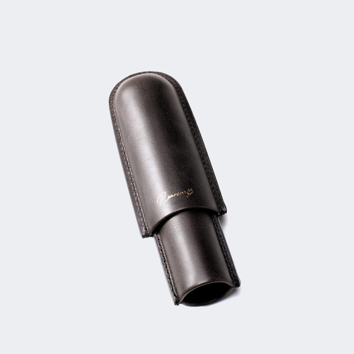 Leather Cigar Case for 1 - Coal