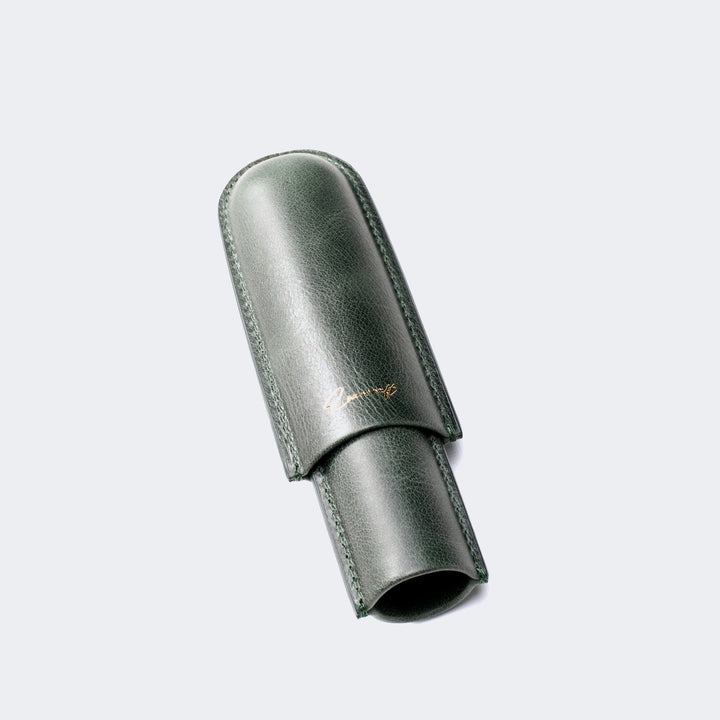 Leather Cigar Case for 1 - Emerald