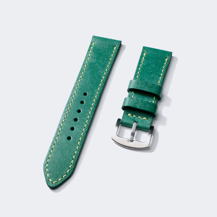 Custom Made Leather Watch Strap - Smooth Teal Pueblo