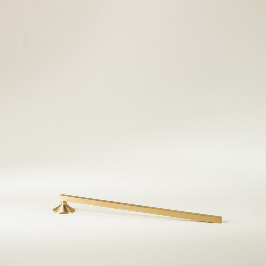 Brass Tealight Holder with Candle Snuffer - Set of 2