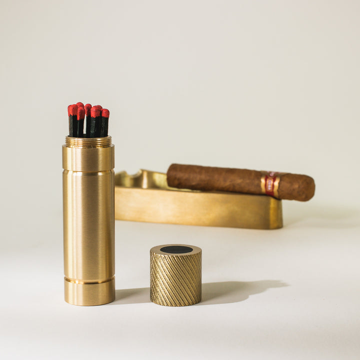 Brass Match Safe - Long