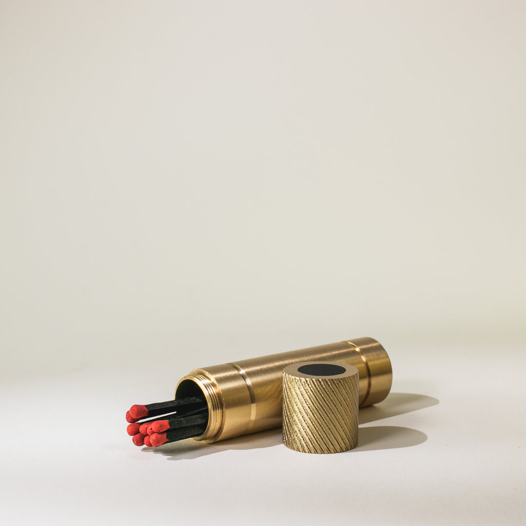 Brass Match Safe - Long