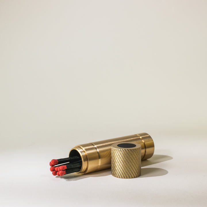 Brass Match Safe - Long