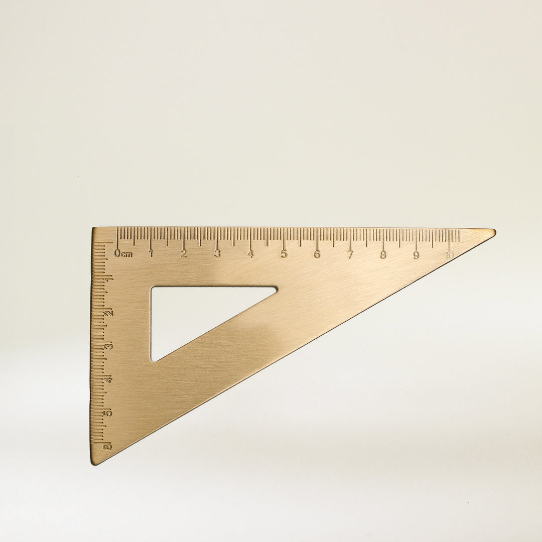 Brass Triangle Ruler Default Title #MWS Options 1