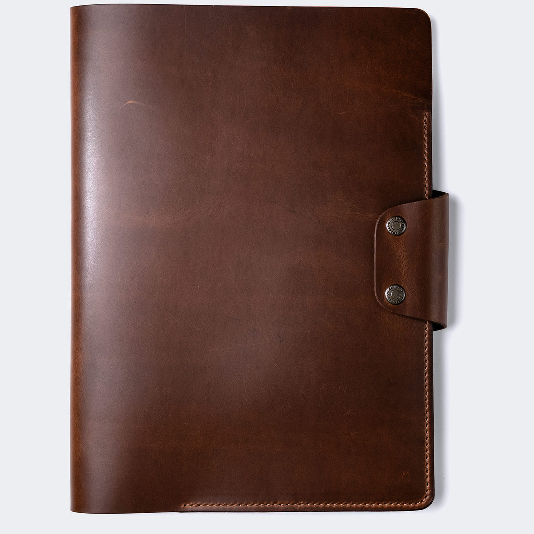 Hemingway A4 Padfolio - Document Organizer Brown