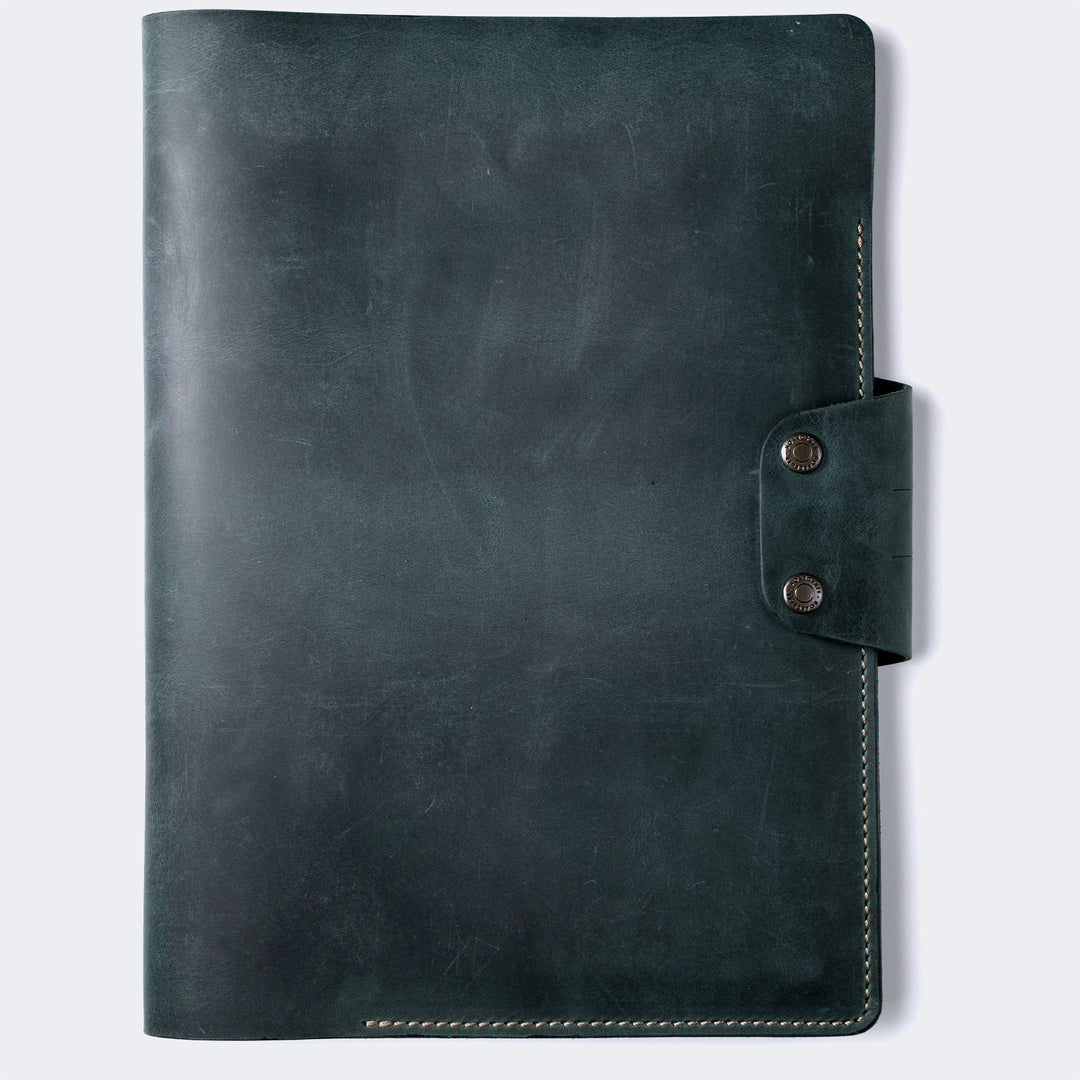 Hemingway A4 Padfolio - Document Organizer Green 
