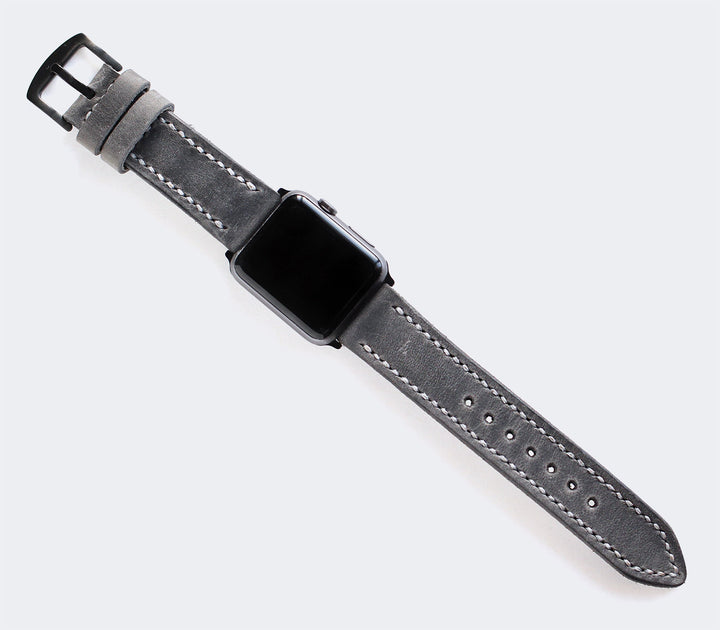 Custom Made Apple Watch Strap - Antique Gray