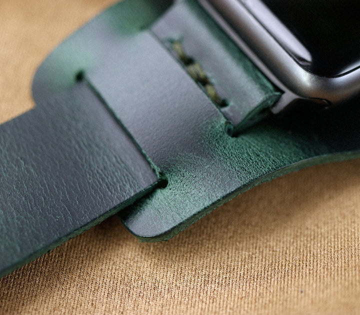 Apple Watch Minimal Bund Strap - Forest Green
